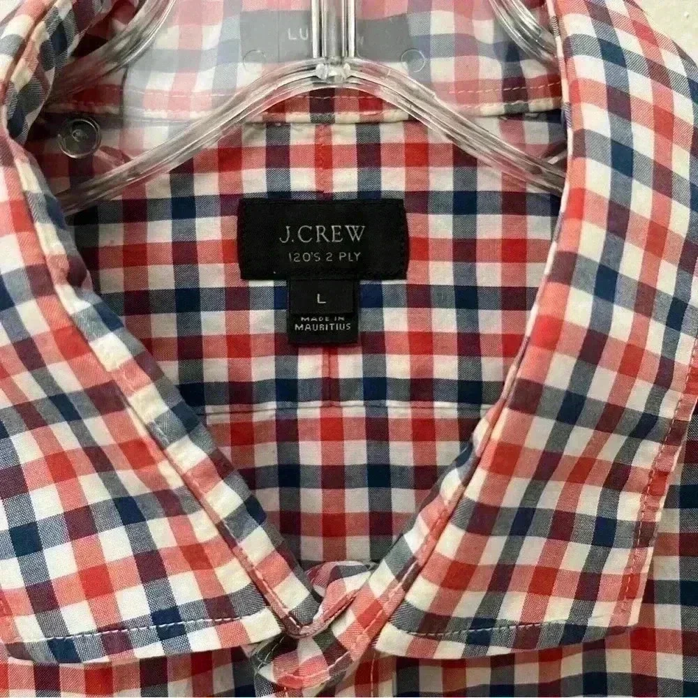 J. CREW Men Ludlow buttons down plaid shirt | size large